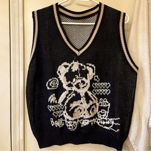 bear sweater vest from local boutique